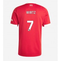 Stroje piłkarskie Liverpool Florian Wirtz #7 Koszulka Podstawowej 2025-26 Krótki Rękaw